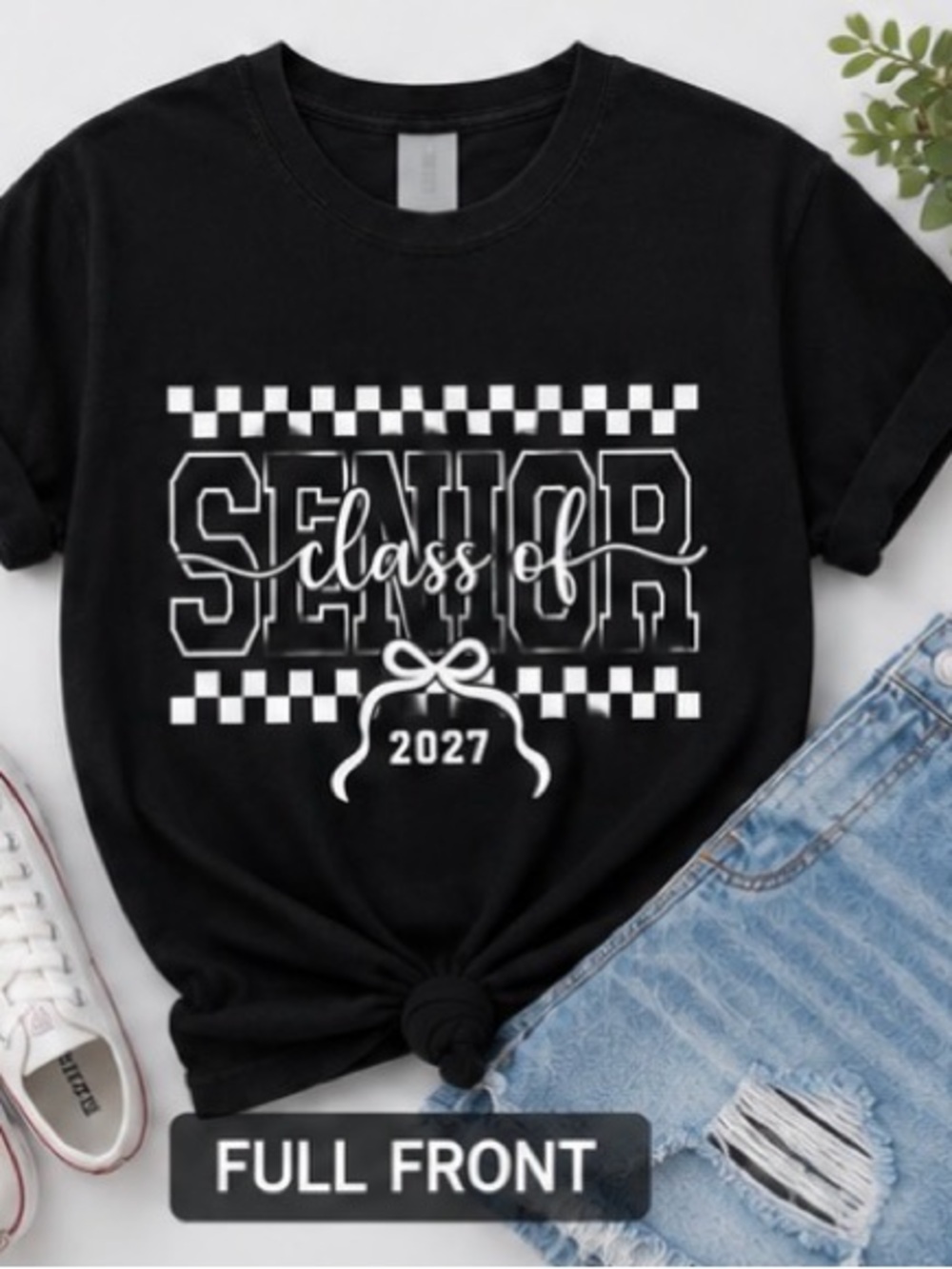 Senior Class of 2027 Graphic Tee - black